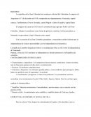 Resumen sobe La Gran Colombia