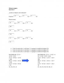 Método simplex Ejercicio 1. Página 1