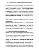 ACTA DE CONSTITUCION DE LA COMUNIDAD CAMPESINA TAMBO WANCARAMA