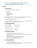 Discapacidades intelectuales, autismo y trastornos generalizados del desarrollo