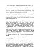 Informe de actividades del comité cívico municipal