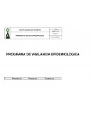 PROGRAMA DE VIGILANCIA EPIDEMIOLOGICA