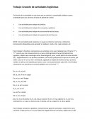 Trabajo: Creación de actividades lingüísticas