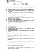 Ejercicios de signos de puntuación