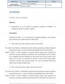 Trabajo - Gasto energético