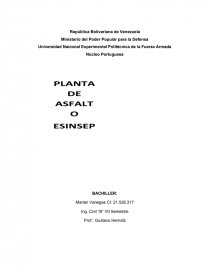 ESINSEP “MEZCLAS ASFALTICAS”. Página 1