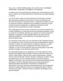 FALLO DE LA CORTE INTERNACIONAL DE JUSTICIA EN EL “DIFERENDO TERRITORIAL Y MARITIMO” (COLOMBIA VS. NICARAGUA)