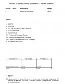 Control de procedimiento de formacion