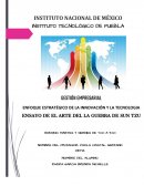 Ensayo del libro el arte de la Guerra de Sun Tzun