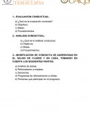 Modificacion de la conducta. EVALUACION CONDUCTUAL