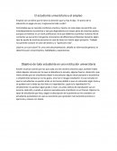 El estudiante universitario y el empleo