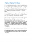 Relato - Misión imposible