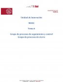 Grupo de procesos de seguimiento y control Grupo de procesos de cierre