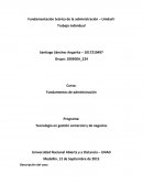 Trabajo individual unidad 1 - fundamentos de administracion