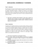 Adequacion coherencia y cohesion