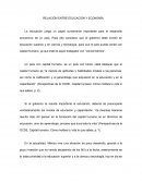 RELACIÓN ENTRE EDUCACIÓN Y ECONOMÍA