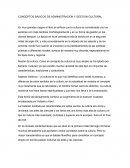 Conceptos básicos de Administración y gestióncultural