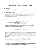 Determinación del oxido de calcio