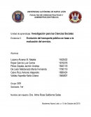 Evolucion del trasporte publico