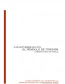 Péndulo de torsión como un M.A.S,