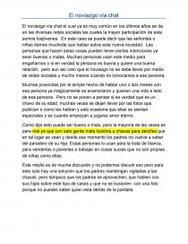 Ejemplo de El noviazgo vía chat. Página 1