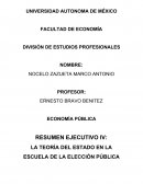 LA TEORÍA DEL ESTADO EN LA ESCUELA DE LA ELECCIÓN PÚBLICA