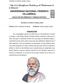 ‘Sócrates, la virtud en cuerpo y alma’. Página 1