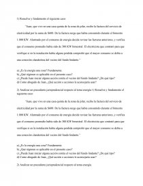 Resuelva y fundamente el siguiente caso. Página 1