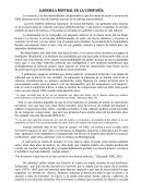 Gabriela Mistral en la compañía