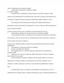 Componentes de un manual de calidad