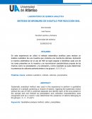 LABORATORIO DE QUÍMICA ANALITICA SINTESIS DE BROMURO DE N-BUTILO POR REACCIÓN SN2