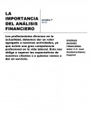 LA IMPORTANCIA DEL ANÁLISIS FINANCIERO. DIVERSAS RAZONES FINANCIERAS