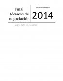 Técnicas y tácticas de negociación