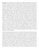 Importancia de la vigilancia epidemiológica