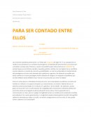 PARA SER CONTADO ENTRE ELLOS