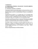 DELIMITACIÓN, EXTENSIÓN, LOCALIZACIÓN Y SITUACIÓN AMBIENTAL DE LA MICROCUENCA