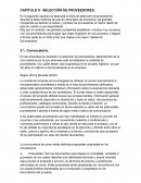 Logística SELECCIÓN DE PROVEEDORES