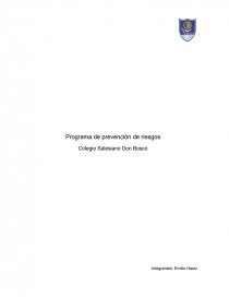 Programa de prevención de riesgos. Página 1
