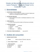 Studio de Mercado de Introducción de un nuevo Producto: “Crema de Ocopa” en la Ciudad de Trujillo