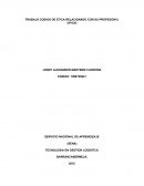 TRABAJO CODIGO DE ETICA RELACIONADO CON SU PROFESION U OFICIO