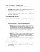 Los determinantes de la competitividad