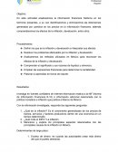Reporte de información financiera