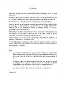 Es un tipo de texto escrito que brevemente analiza, interpreta o evalúa un tema cualquiera.