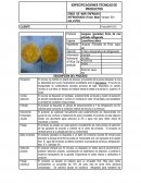 ESPECIFICACIONES TÉCNICAS DE PRODUCTOS