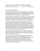 Informe de los ejercicios y beneficios de las pruebas de flexibilidad