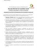 Lineamentos para prácticas profesionales de de los docentes