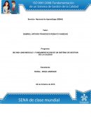FUNDAMENTACION DE UN SISTEMA DE GESTION DE LA CALIDAD