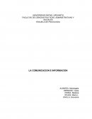 La comunicación e información