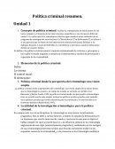 Un Resumen de Política Criminal