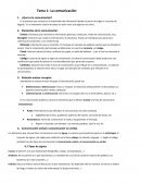 La comunicación - Resumen